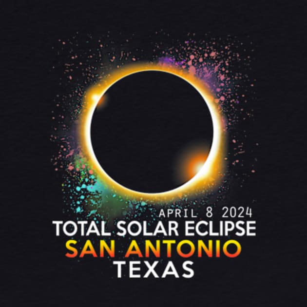 San Antonio Texas Totality Total Solar Eclipse April 8 2024 by SanJKaka